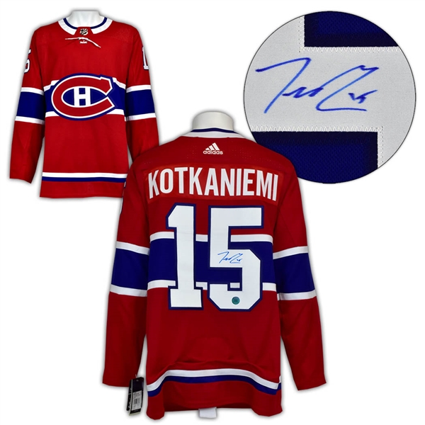 Jesperi Kotkaniemi Montreal Canadiens Autographed Adidas Jersey