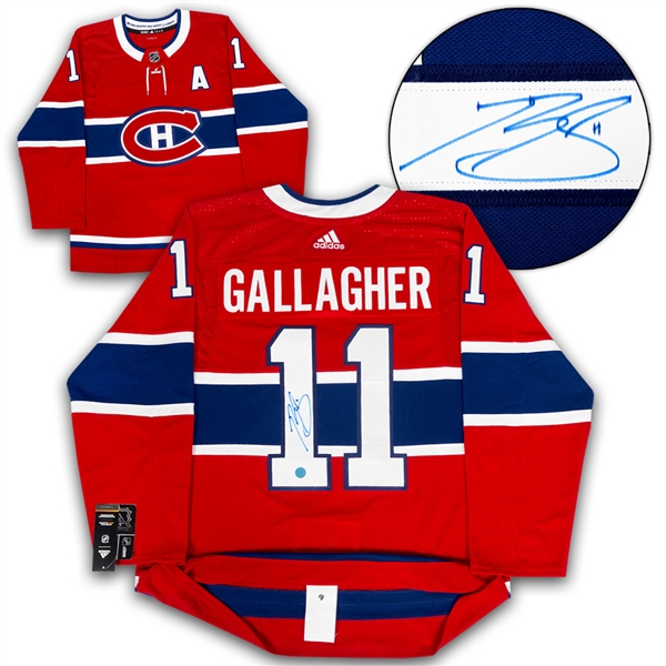 Brendan Gallagher Montreal Canadiens Autographed Adidas Jersey