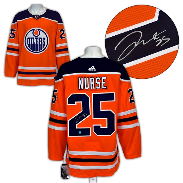 Darnell Nurse Edmonton Oilers Autographed Adidas Jersey