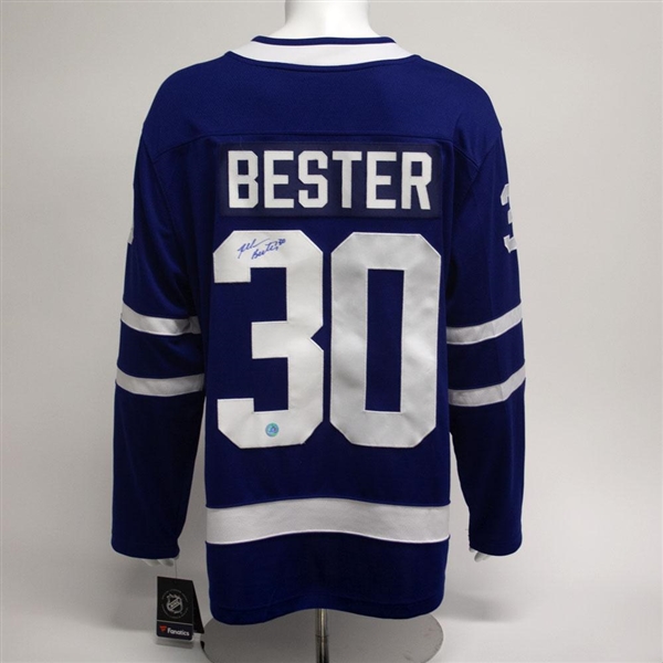 Allan Bester Toronto Maple Leafs Autographed Fanatics Jersey