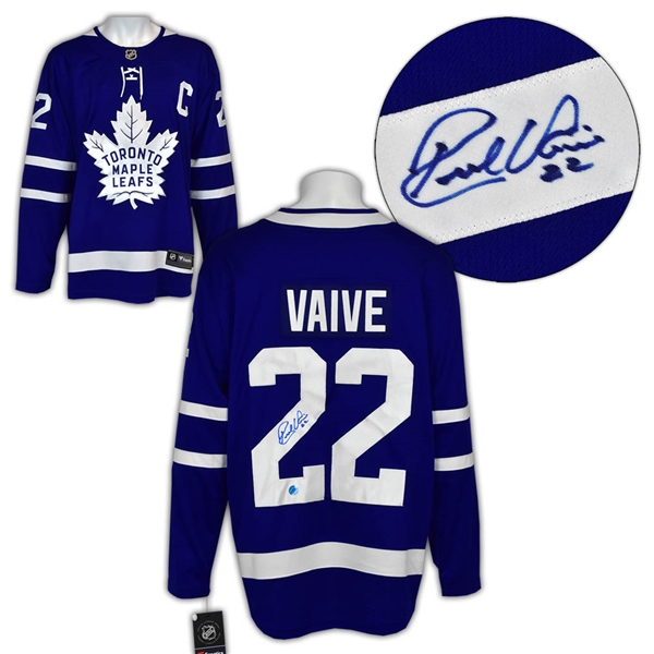 Rick Vaive Toronto Maple Leafs Autographed Fanatics Jersey