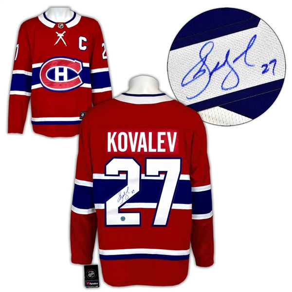 Alexei Kovalev Montreal Canadiens Autographed Fanatics Jersey