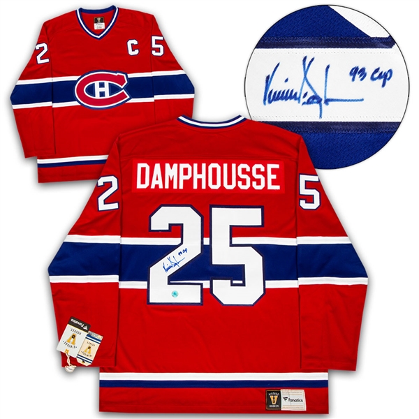 Vincent Damphousse Montreal Canadiens Signed Vintage Fanatics Jersey