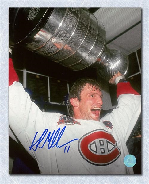 Kirk Muller Montreal Canadiens Autographed 1993 Stanley Cup 8x10 Photo