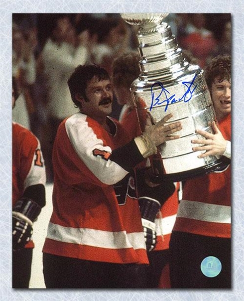 Bernie Parent Philadelphia Flyers Autographed Stanley Cup Champs 8x10 Photo