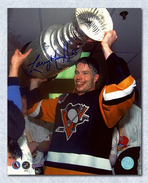 Larry Murphy Pittsburgh Penguins Autographed Stanley Cup 8x10 Photo