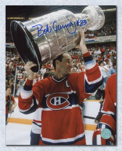 Bob Gainey Montreal Canadiens Autographed Stanley Cup 8x10 Photo