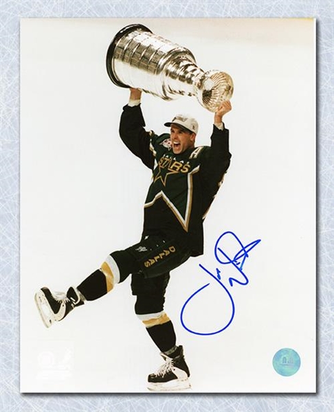 Joe Nieuwendyk Dallas Stars Autographed 1999 Stanley Cup 8x10 Photo