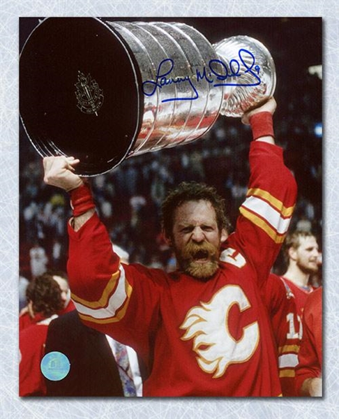 Lanny McDonald Calgary Flames Autographed 1989 Stanley Cup 8x10 Photo