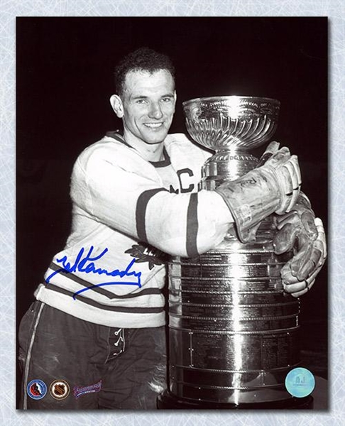 Teeder Kennedy Toronto Maple Leafs Autographed Stanley Cup 8x10 Photo