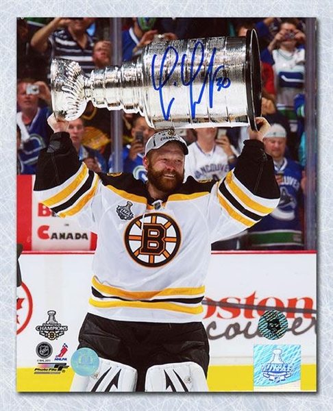 Tim Thomas Boston Bruins Autographed 2011 Stanley Cup 8x10 Photo