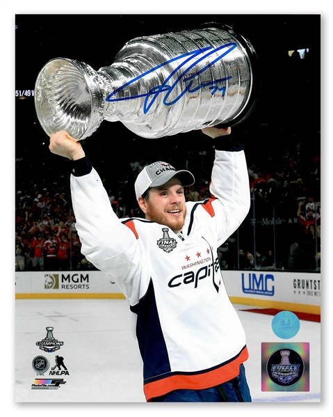 John Carlson Washington Capitals Autographed 2018 Stanley Cup 8x10 Photo