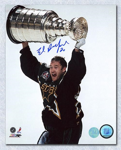 Ed Belfour Dallas Stars Autographed 1999 Stanley Cup 8x10 Photo