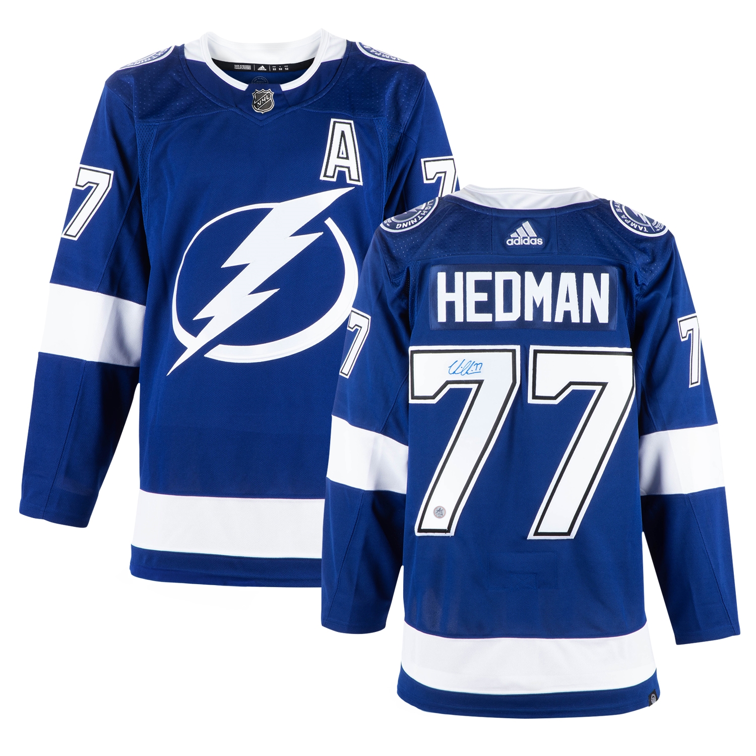 Victor Hedman Tampa Bay Lightning Autographed adidas Jersey