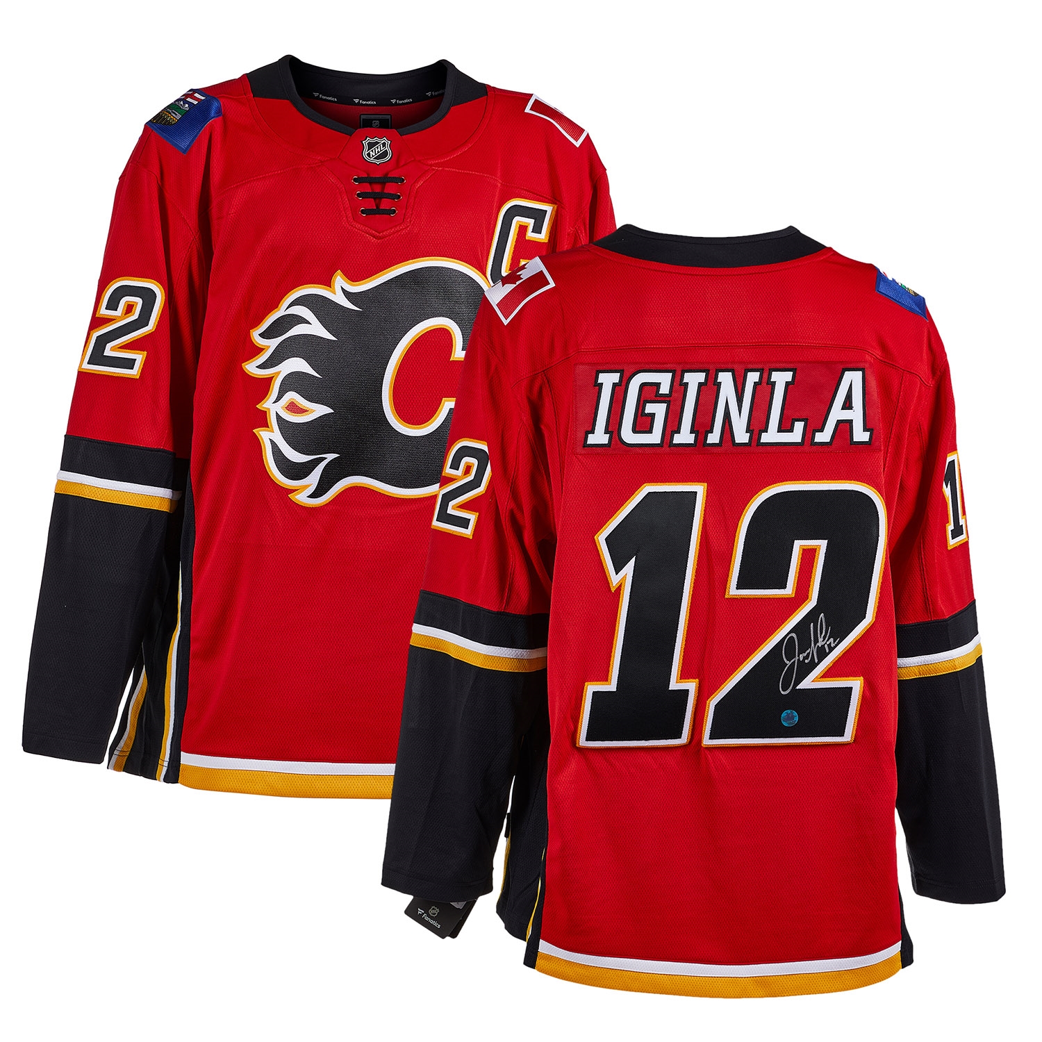 Jarome Iginla Autographed Calgary Flames Fanatics Jersey