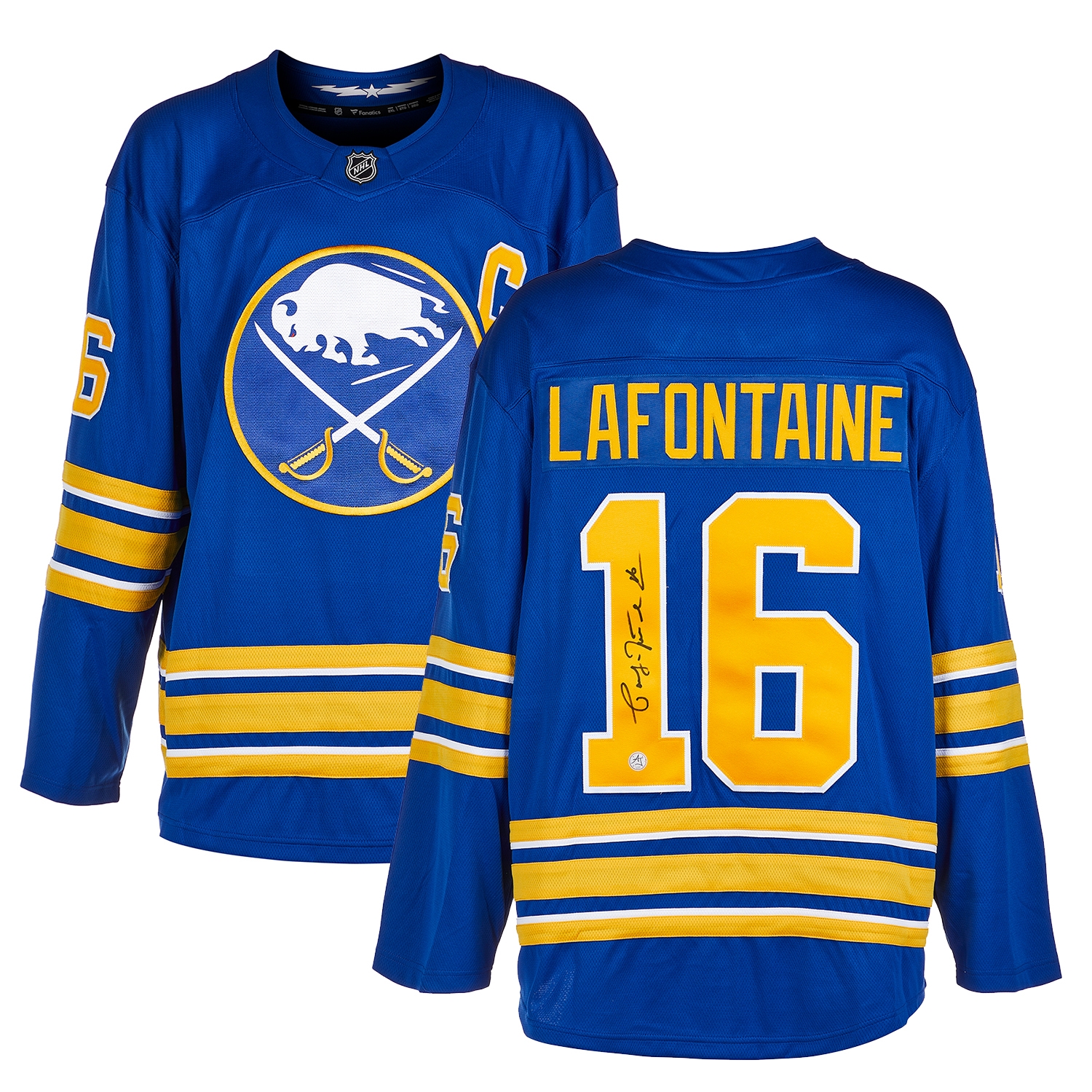 Pat LaFontaine Autographed Buffalo Sabres Fanatics Jersey