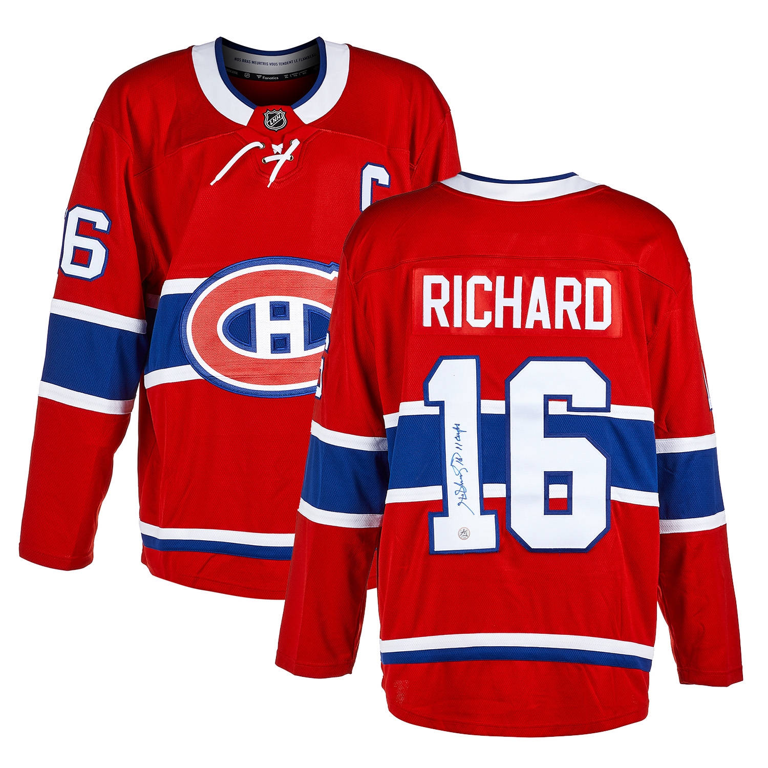 Henri Richard Autographed Montreal Canadiens Fanatics Jersey