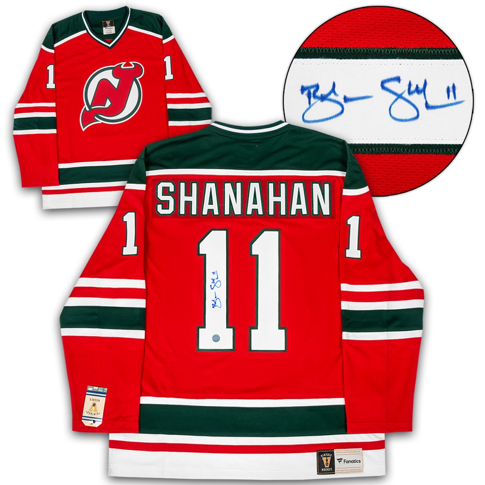 Brendan Shanahan Signed New Jersey Devils Throwback Fanatics Jersey