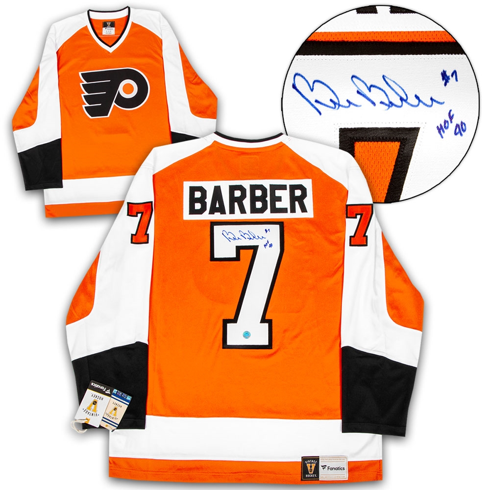 Bill Barber Philadelphia Flyers Signed Retro Fanatics Jersey
