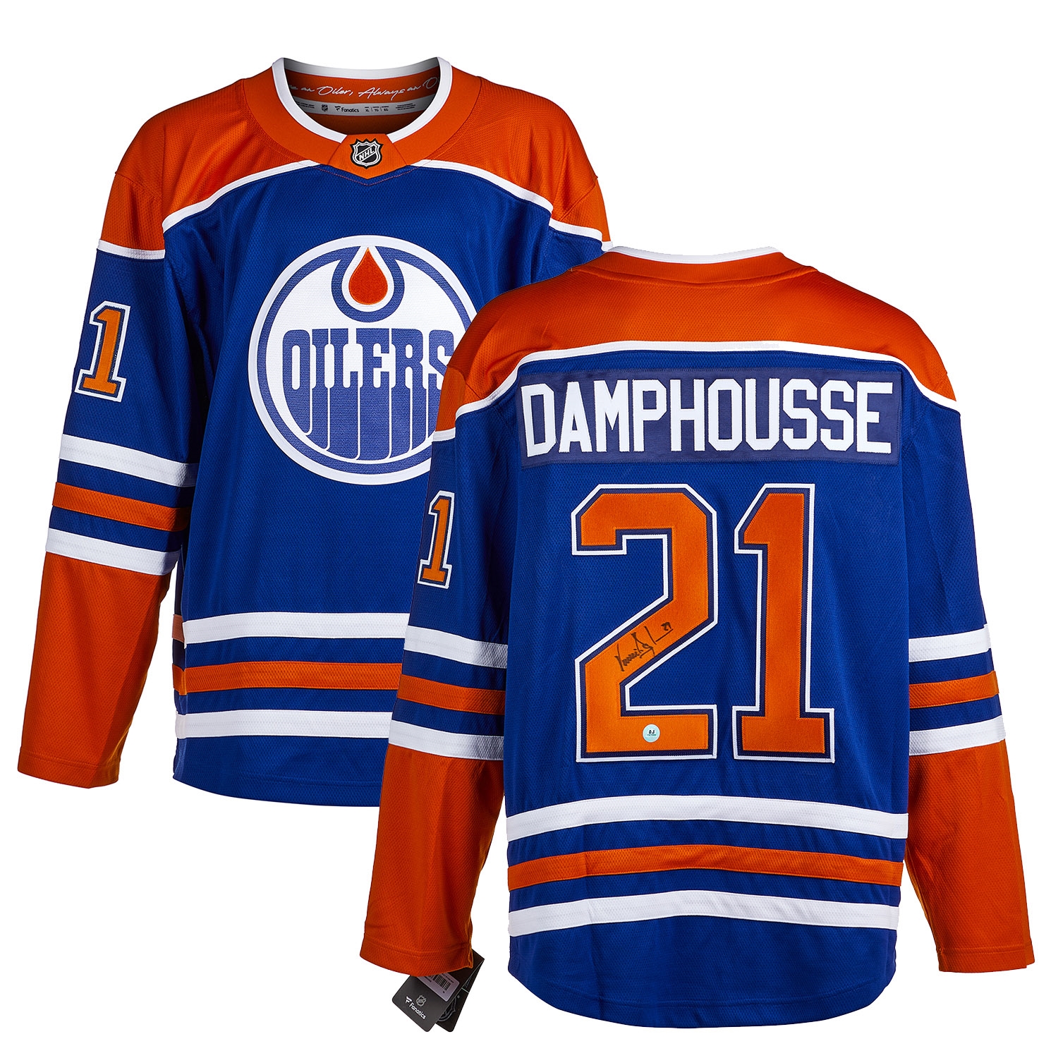 Vincent Damphousse Edmonton Oilers Autographed Fanatics Jersey