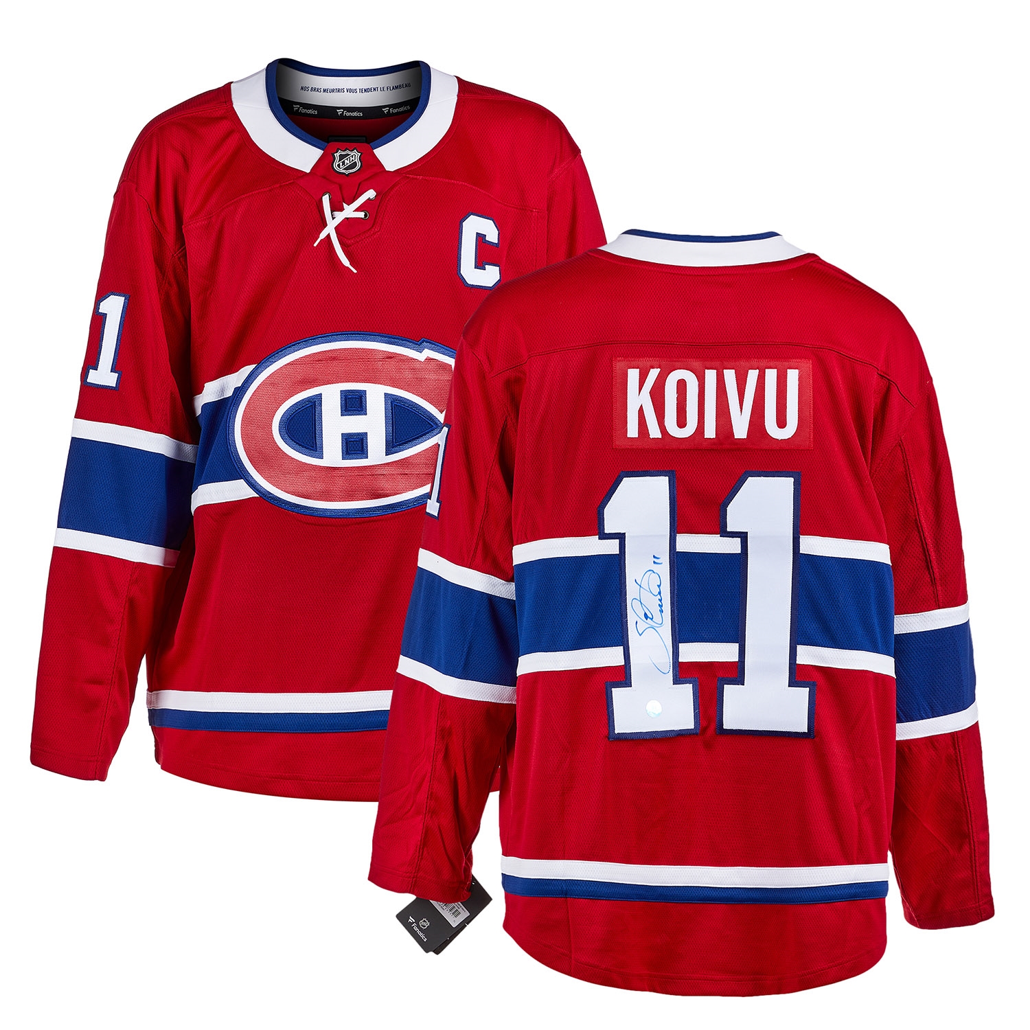 Saku Koivu Montreal Canadiens Autographed Fanatics Jersey