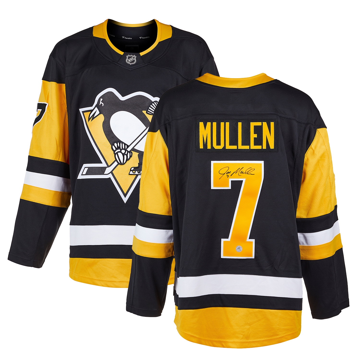 Joe Mullen Autographed Pittsburgh Penguins Fanatics Jersey