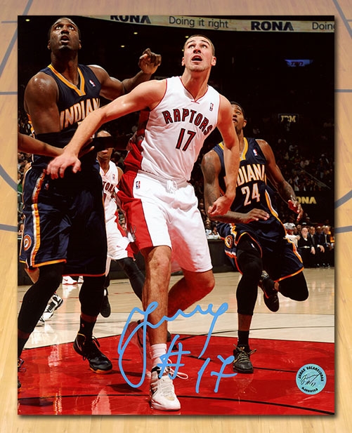 Jonas Valanciunas Toronto Raptors Signed First NBA Game 8x10 Photo