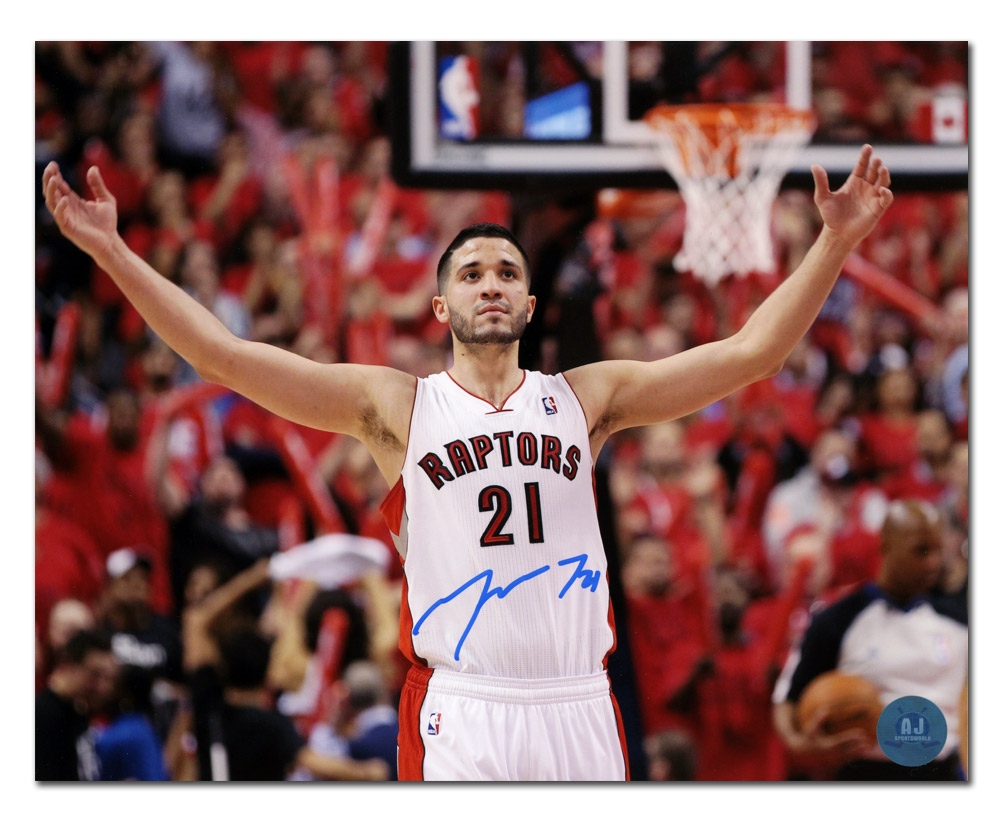 Greivis Vasquez Toronto Raptors Autographed Basking in Glory 8x10 Photo
